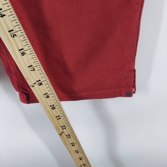 gloria vanderbilt capri Red pants size 6 - Picture 6 of 8